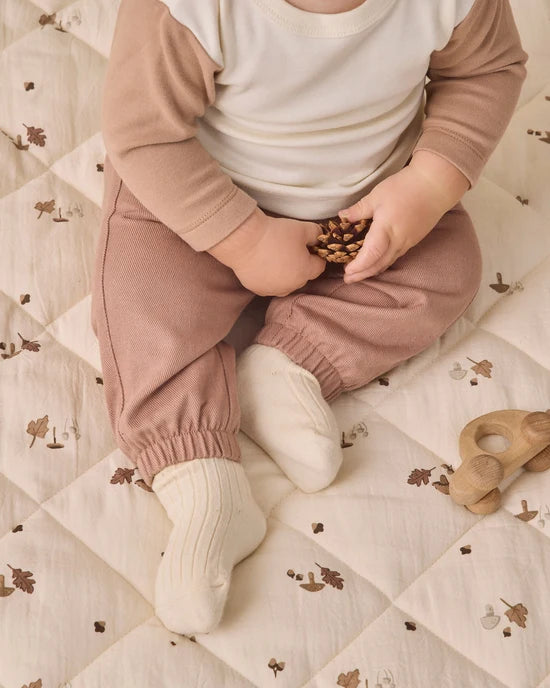 BABY PLAY MAT WOODLAND - NATURAL | Quincy Mae