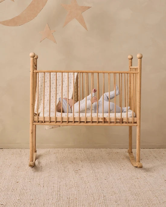 SIDE SNAP BODYSUIT + PANT SET CLOUD STRIPE - CLOUD | Quincy Mae
