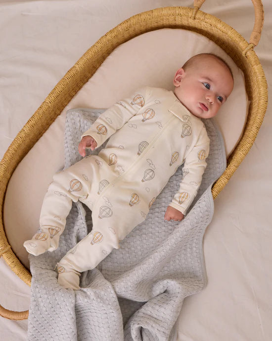 Zip Long Sleeve Sleeper Footie || Hot Air Balloons | Quincy Mae