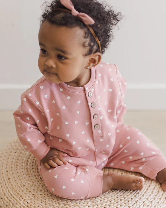 Relaxed Jumpsuit || Tiny Hearts | Quincy Mae