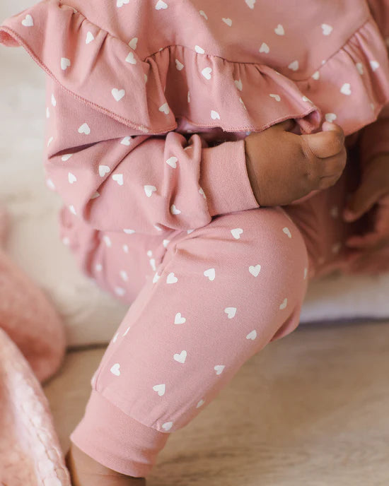 Relaxed Sweatpant || Lipstick Hearts | Quincy Mae