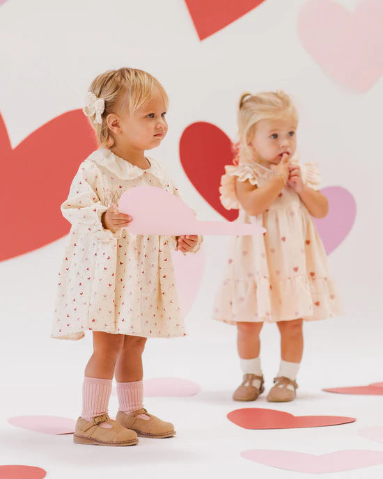 Charlotte Dress || Heart Embroidery | Quincy Mae