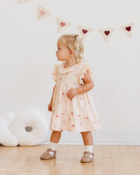 Charlotte Dress || Heart Embroidery | Quincy Mae