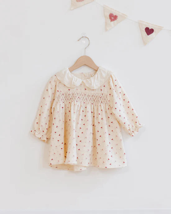 Callie Dress || Heart Ditsy | Quincy Mae