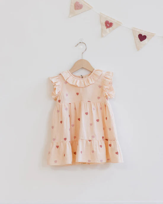 Charlotte Dress || Heart Embroidery | Quincy Mae