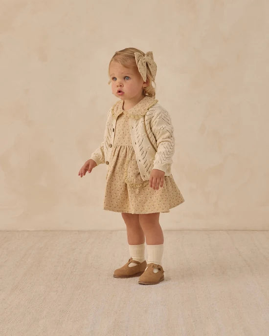 KNIT CARDIGAN NATURAL - NATURAL | Quincy Mae