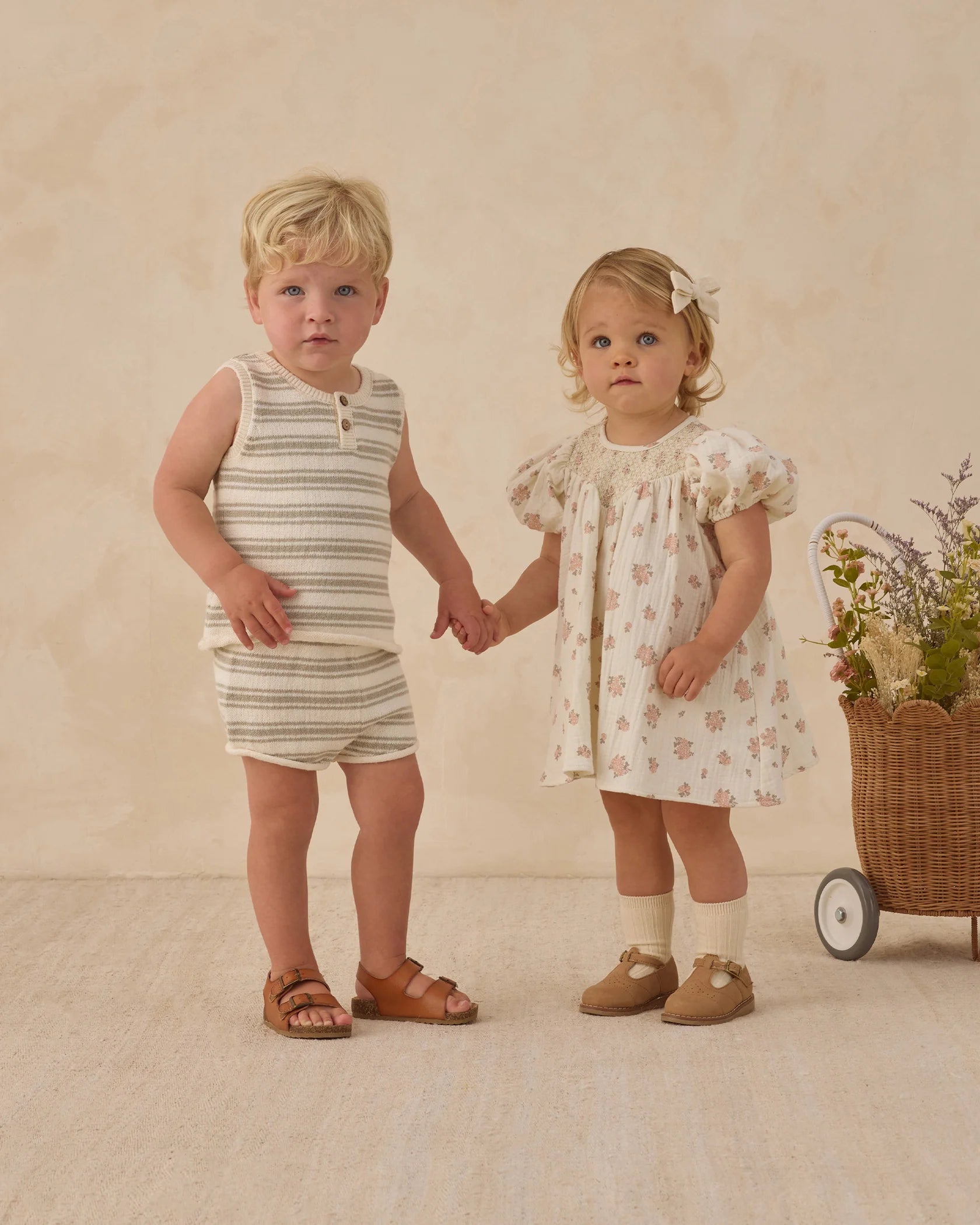 Carina Dress - Garden Rose - Ivory | Quincy Mae