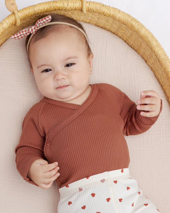 Little Knot Headband || Red Gingham | Quincy Mae