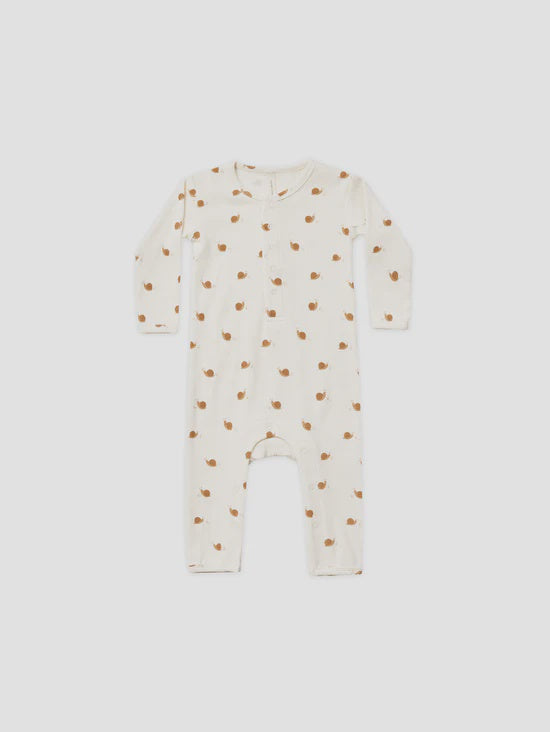 Ribbed Baby Jumpsuit -  Snails | Quincy Mae