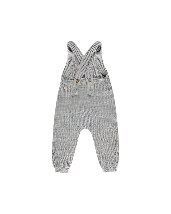 Knit Overall || Heathered Blue | Quincy Mae