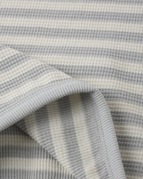 Waffle Sweater Set || Sky Stripe - Sky | Quincy Mae