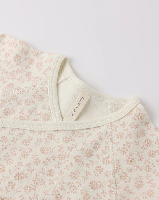 Wrap Top + Footed Pant Set || Ditsy | Quincy Mae