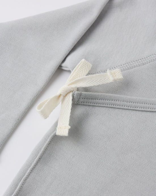 Wrap Top + Footed Pant Set || Sky | Quincy Mae