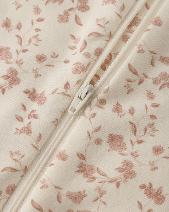 ZIP LONG SLEEVE SLEEPER FOOTIE || FRENCH GARDEN | Quincy Mae