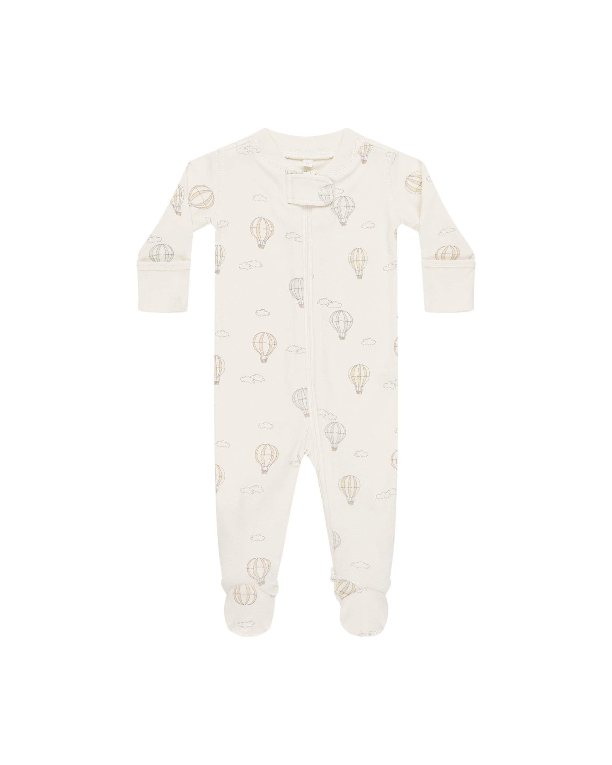 Zip Long Sleeve Sleeper Footie || Hot Air Balloons | Quincy Mae