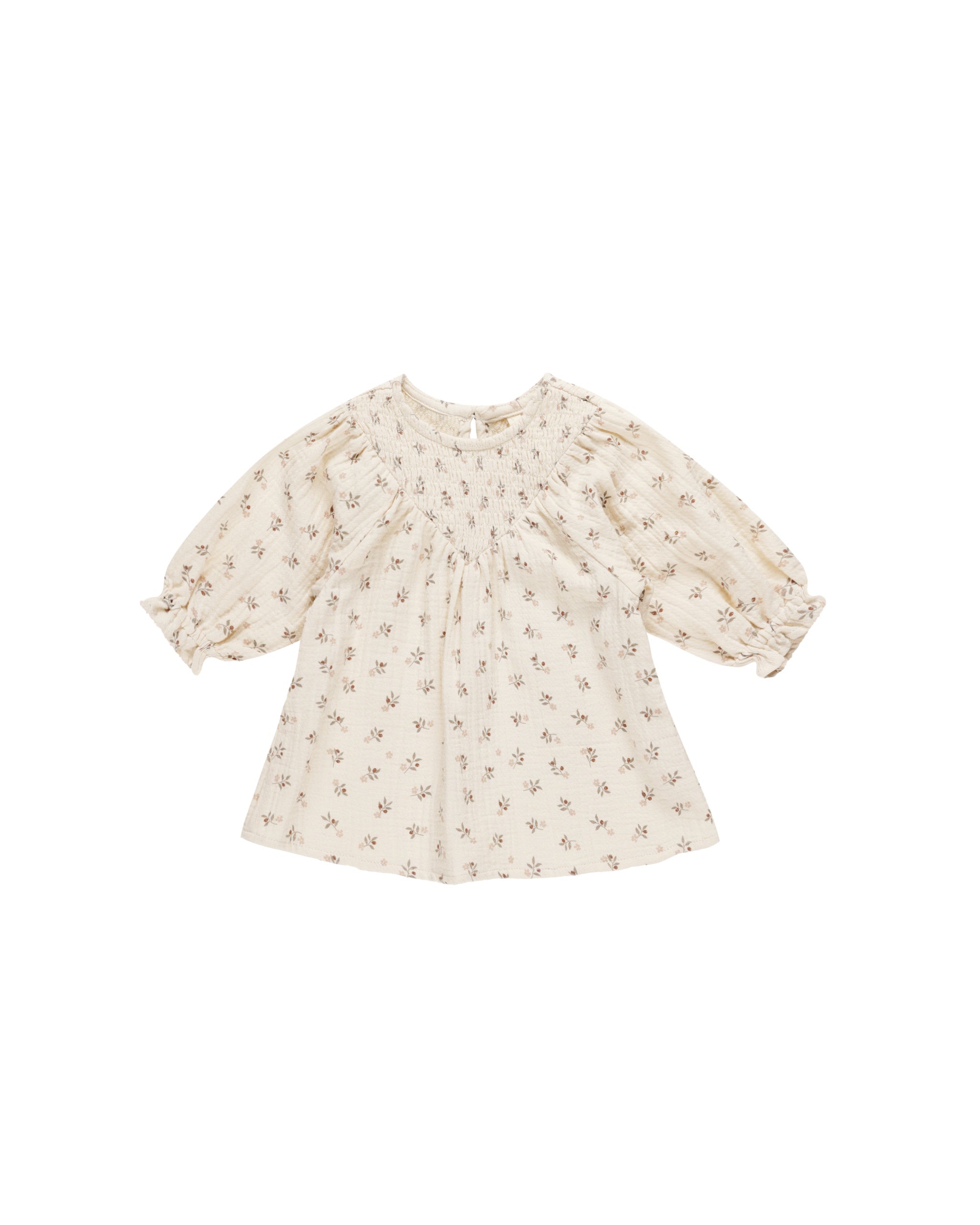 V SMOCKED DRESS || HOLLY  BERRY | Quincy Mae