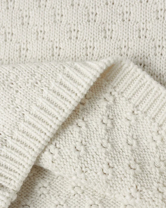 KNIT WRAP TOP + PANT SET NATURAL - NATURAL | Quincy Mae