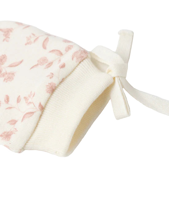 NO SCRATCH MITTENS, SET OF 2 OS || ROSE, FRENCH GARDEN | Quincy Mae