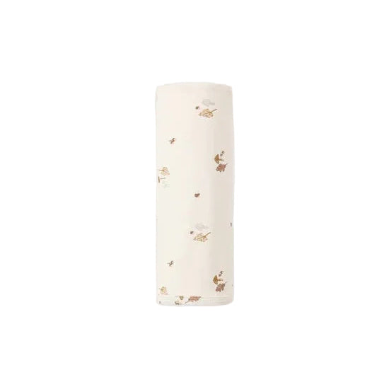 BAMBOO SWADDLE WOODLAND - NATURAL  | Quincy Mae