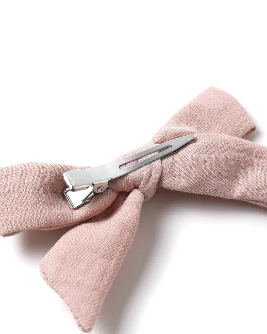 Bow W. Clip, Set Of 3 || Sky, Blush, Poppy | Quincy Mae