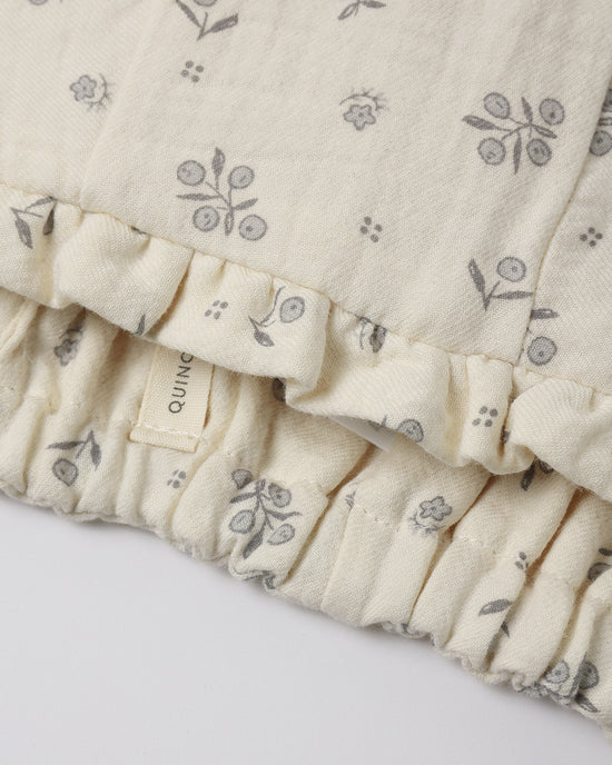 WOVEN RUFFLE BONNET WINTER BERRY - NATURAL | Quincy Mae
