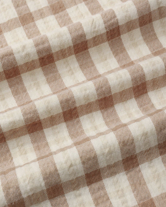BURP CLOTH, 2 PACK FALL FLORAL, RUSTIC PLAID - ALMOND | Quincy Mae