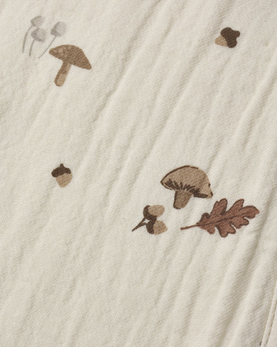 BURP CLOTH, 2 PACK FALL FLORAL, RUSTIC PLAID - ALMOND | Quincy Mae