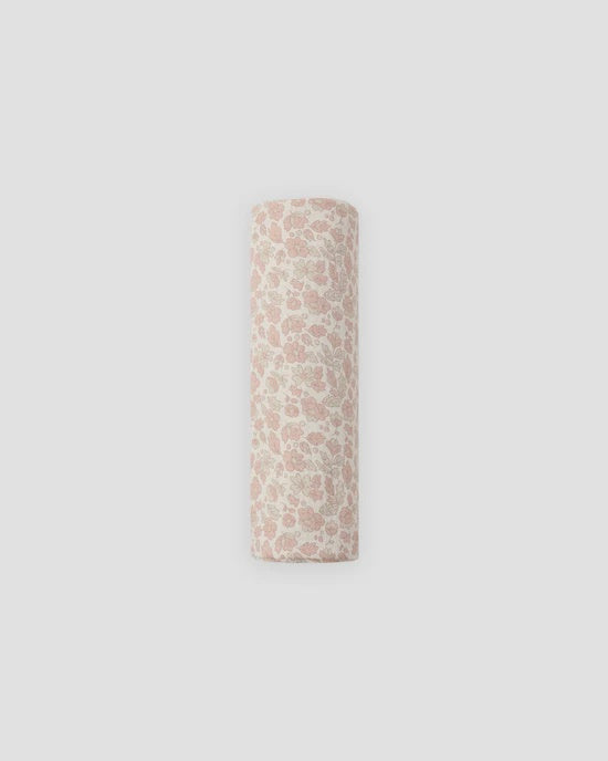 WOVEN SWADDLE PINK BLOSSOM - IVORY | Quincy Mae