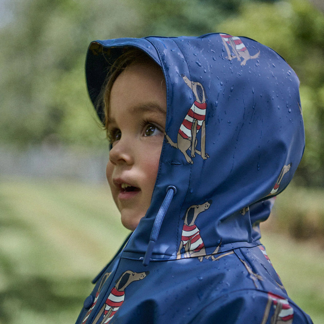 RAINCOAT - Best Friend Indigo Print | Nature Baby