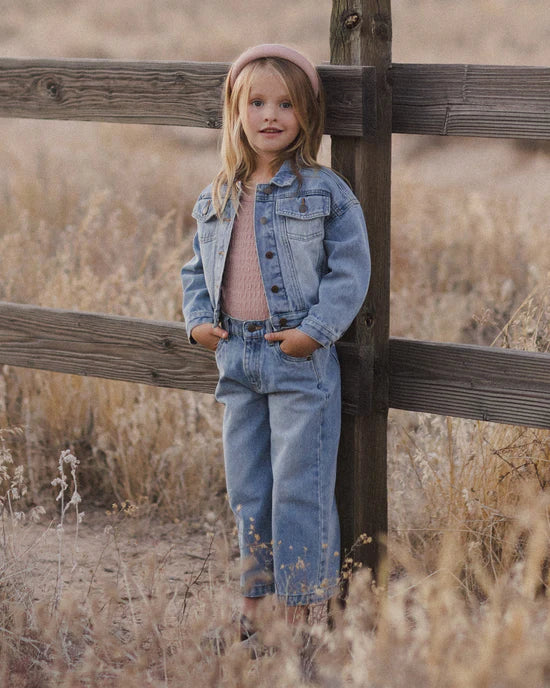 Denim Jacket || Light Washed Denim | Rylee + Cru