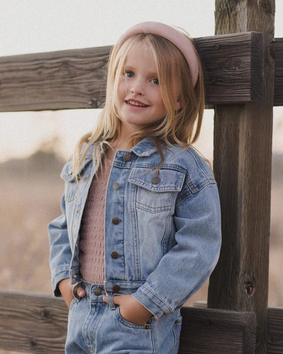 Denim Jacket || Light Washed Denim | Rylee + Cru