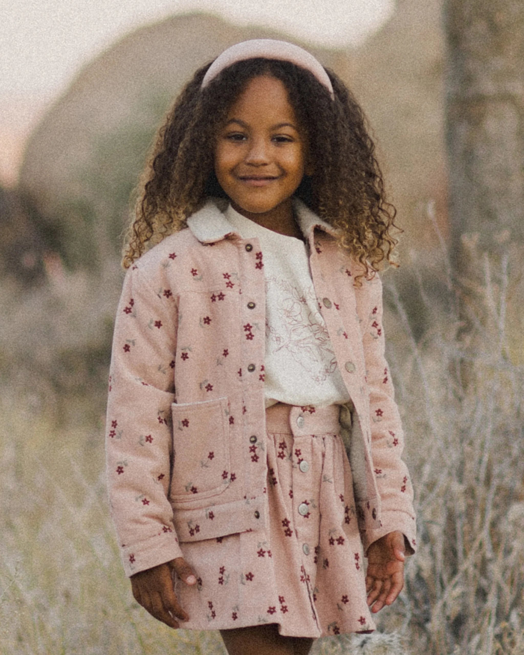 Button Front Mini Skirt || Blossom Embroidery | Rylee + Cru