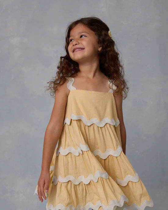 Ric Rac Dress || Yellow | Rylee + Cru