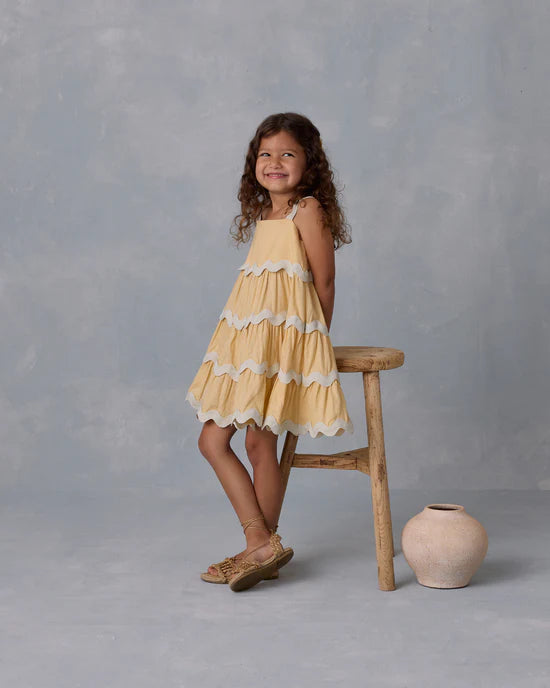 Ric Rac Dress || Yellow | Rylee + Cru