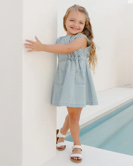 Denim Mini Dress || Ocean | Rylee + Cru
