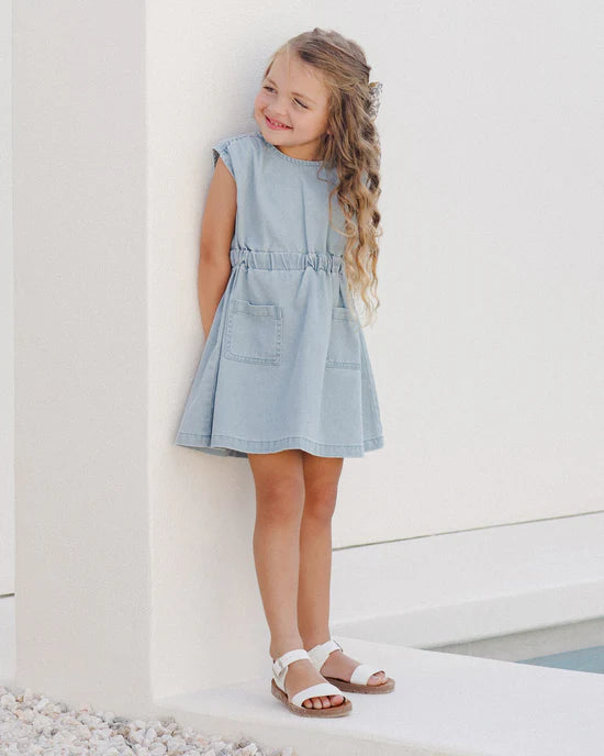 Denim Mini Dress || Ocean | Rylee + Cru