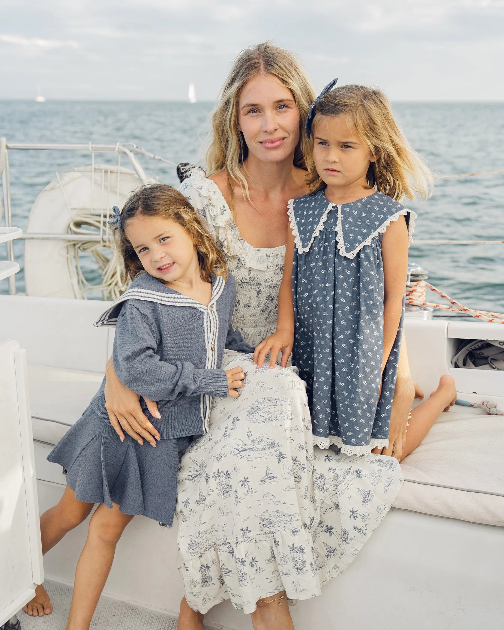 Porter Dress - Ditsy - Marine | Rylee + Cru
