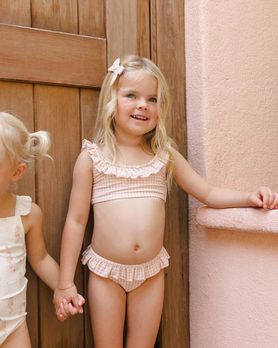 Bows - Set Of 2 || Petal Gingham - Petal | Rylee + Cru