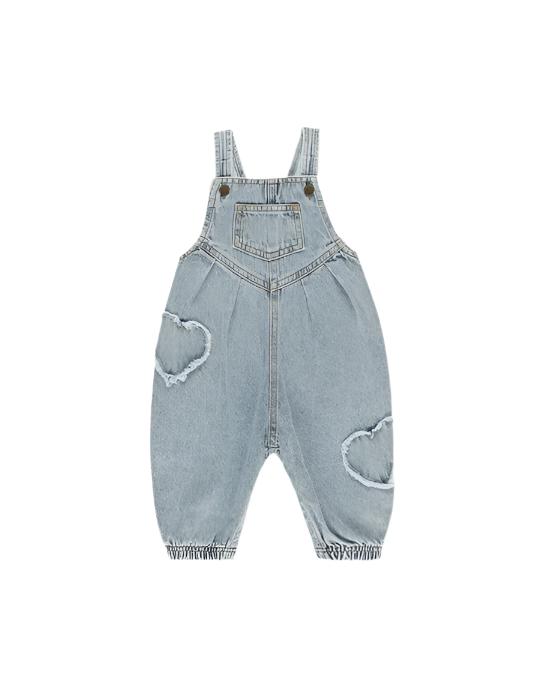 VINTAGE OVERALL || LIGHT WASHED DENIM | Rylee + Cru