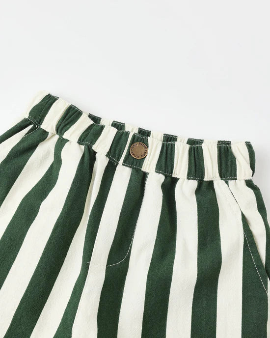 BAGGY PANT || GREEN STRIPE | Rylee + Cru