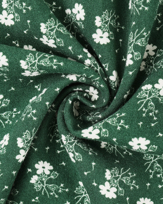SABRINA MINI DRESS || GREEN DITSY | Rylee + Cru