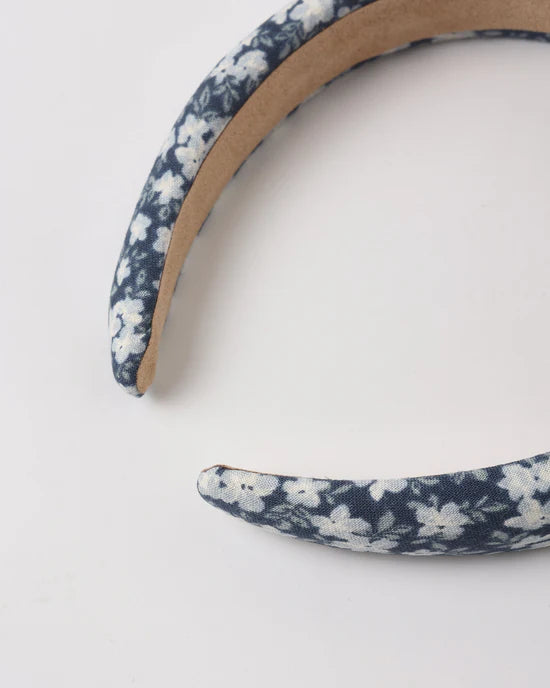 Padded Headband || Navy Floral - NAVY | Rylee + Cru