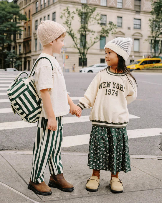 BAGGY PANT || GREEN STRIPE | Rylee + Cru