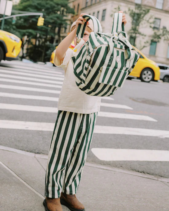 BAGGY PANT || GREEN STRIPE | Rylee + Cru