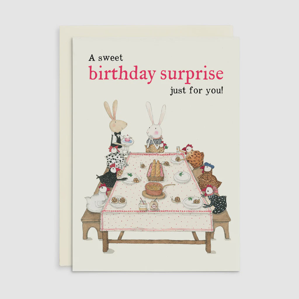 A sweet birthday surprise - Ruby Red Shoes Greeting Card | Ruby Red Shoes