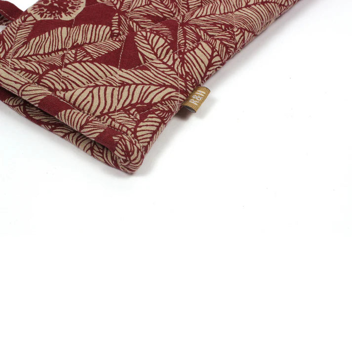 Fig Tree Single Oven Glove - Ruby | Raine & Humble