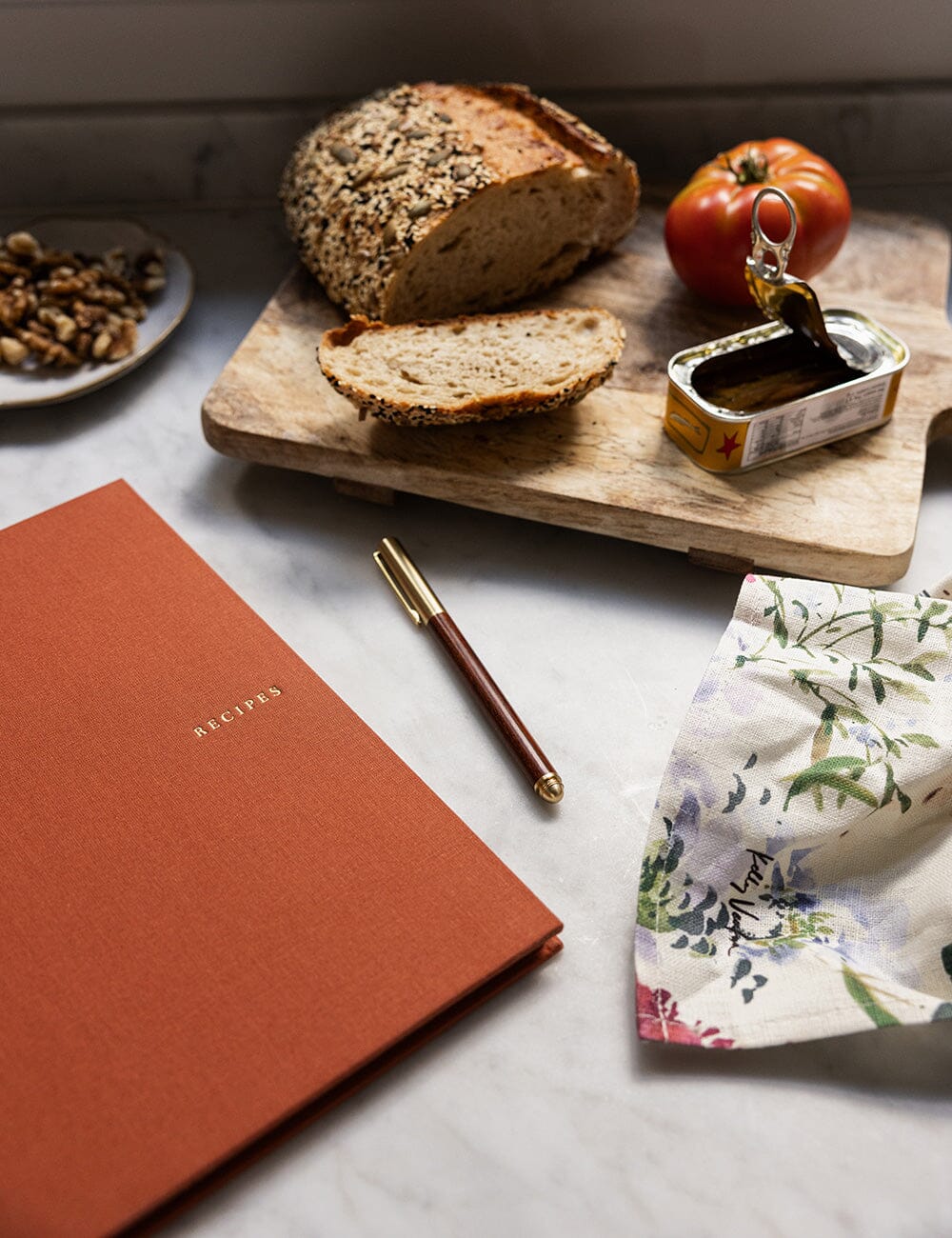 Heirloom Recipe Book Journal - Rust |Bespoke Letterpress