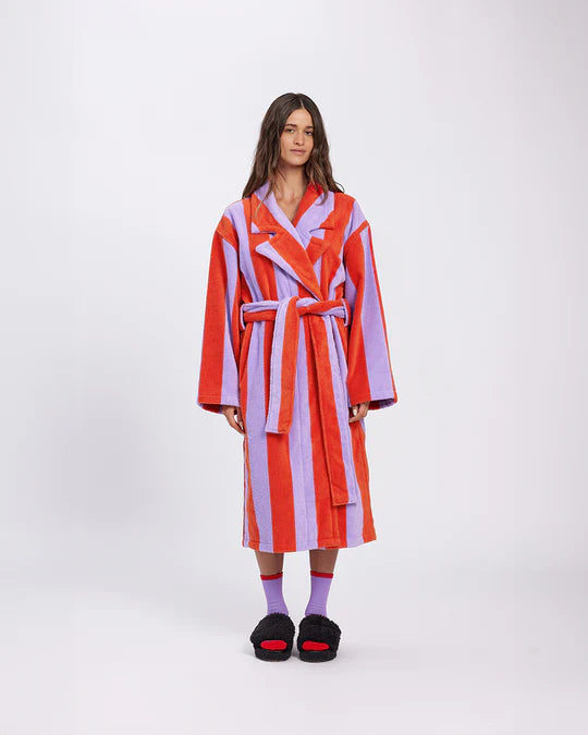 Robe - Grapefruit Stripes | Hommey
