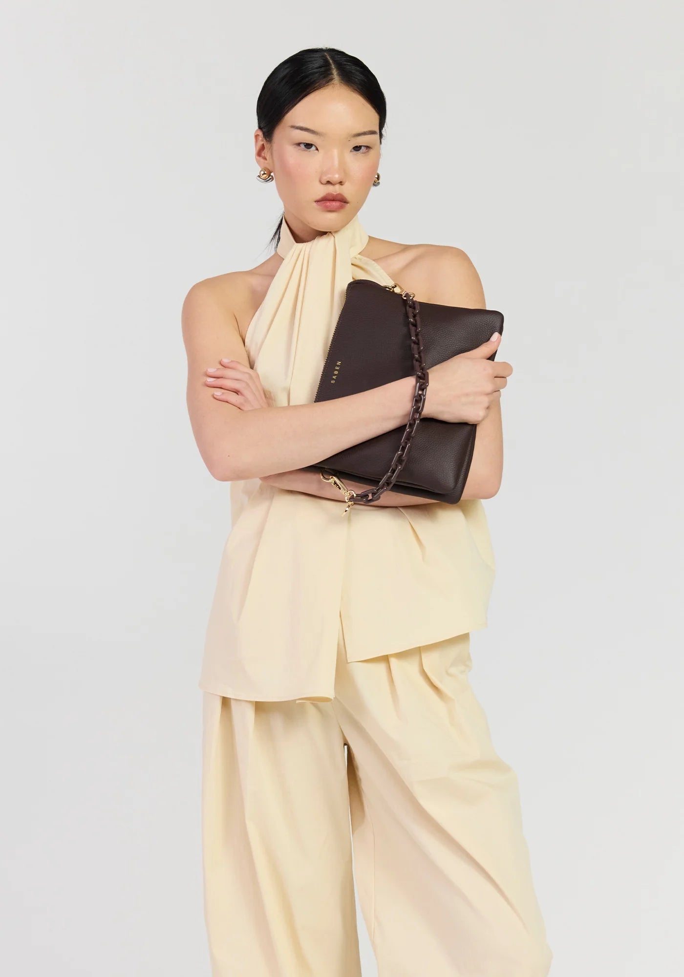 Matilda Crossbody - Cacao + Tonal Chain | Saben