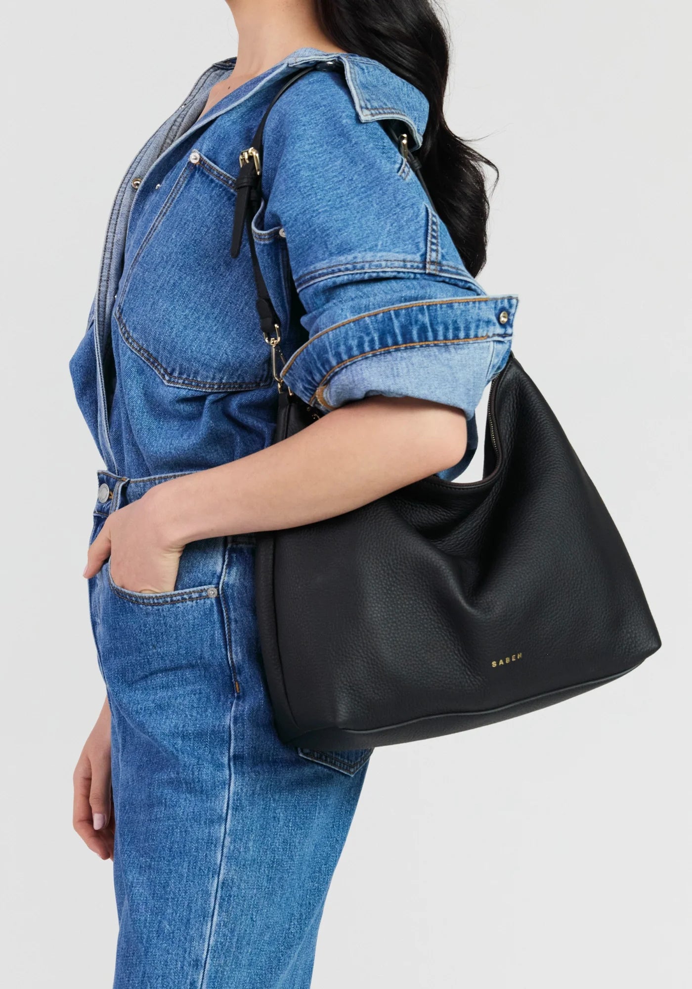 Miki Shoulder Bag - Black Luxe | Saben